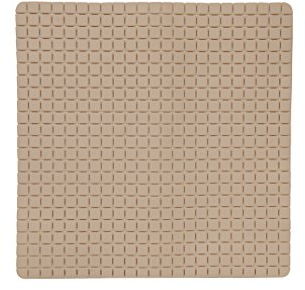 MSV Premium Duschmatte Badematte antibakteriell rutschfest mit Saugnäpfen - Beige - ca. 54 x 54 cm - duftet nach Rosen - waschbar bei 60° Grad