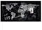 SIGEL GL409 Premium Glas-Magnettafel 91 x 46 cm mit LED-Beleuchtung, Design World-Map Weltkarte, hochglänzend, SGS geprüft, einfache Montage, incl. 3 starke Magnete, Glas-Magnettafel Artverum