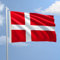AL PRODUCTION Flagge aus nautischem Stoff, Größe 100 x 150 cm, Dänemark