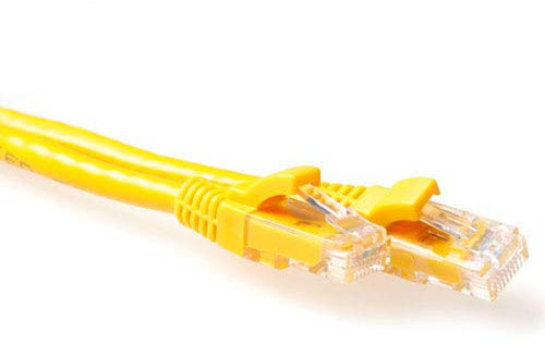ACT CAT6A U/UTP SNAGLESS YL 0.25M