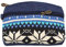 Flybloom Style Ethnique Toile Femmes Sac Pochette Porte Clés Porte Monnaie Porte Monnaie Portefeuille pour Les Filles,Bleu