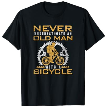 Alter Mann Fahrrad T-Shirt Unterschätze Niemals Opa T-Shirt