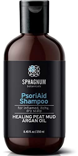 Champú Para Psoriasis y Dermatitis Seborreica - Tratamiento Natural de Lodo de Turba 100% Libre de Alquitrán de Carbón Canceroso. Sin Sulfato, Alivio del Picor del Cuero Cabelludo y Eccema