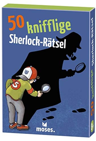moses. 50 knifflige Sherlock-Rätsel l 50 spannende Kriminalfälle l Rätselspaß für Kinder ab 8 Jahren, White