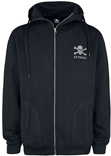 FC St. Pauli - Kapuzenjacke Totenkopf - schwarz (3XL)