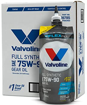 Valvoline Flexfill SAE 75W-90 Full Synthetic Gear Oil 1 QT, Case of 4