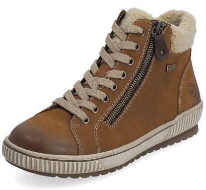 Remonte Women Lace-Up Shoes D0770, Ladies Comfort Shoes,Removable Insole,Water Repellent,remonteTEX,Comfortable,Flexible,Winter,Braun Kombi,39 EU / 6 UK
