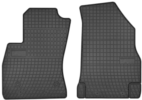 MOTOS Tapis de sol caoutchouc pour Fiat Doblo II 2010-2020 Améliorez Votre Confort de Voyage avec Le tapis noir antidérapant Auto ET- tapis voiture Tous Temps pour Voiture, Protection Contre les salis