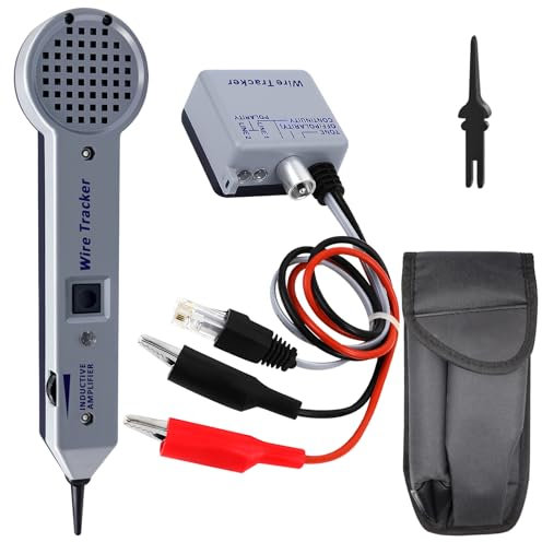 Kit generador de tono para cable de red, probador de circuito de trazador de cables, detector de tóner de cable de alta precisión 200EP, amplificador inductivo y kit de sonda con volumen ajustable