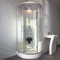 HOME DELUXE - Dampfdusche WHITE PEARL - Maße 100 x 100 cm - inkl. Dampffunktion, Regendusche, Radio und Zubehör I Fertigdusche, Dusche, Duschtempel