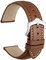 WOCCI 18mm Vintage Leder Uhrenarmband mit Konische Schnalle, Ersatz Armbanduhr (Zimtbraun)