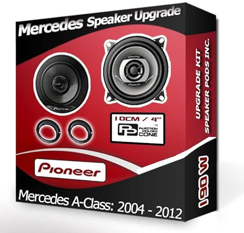 A-Class Speaker upgrade Rear Door Pioneer car speakers 4 10cm 210W