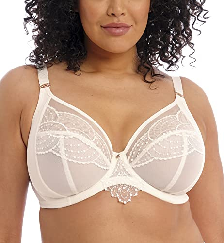 Elomi Damen Plunge-BH, Durchsichtig, Vanille, 32HH