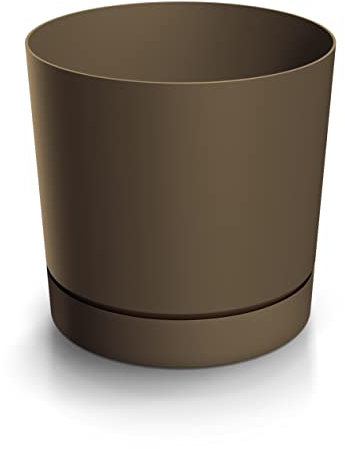 Blumentopf Tubo DPOP150 mit Untersetzer 1,8l - Rustikaler Ziegel