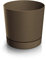 Blumentopf Tubo DPOP150 mit Untersetzer 1,8l - Rustikaler Ziegel