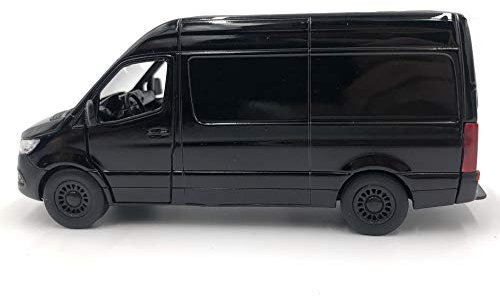 ICE TOYS 1:48 Scale Model Car with Opening Door (Black Van)