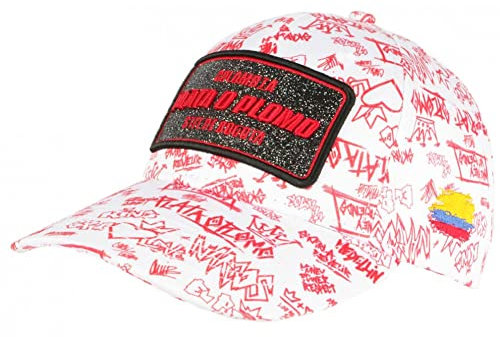 Plata o Plomo Baseballkappe Rot und Weiß Strass Streetwear Bogota Baseball – Unisex, rot, Einheitsgröße