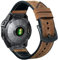 OTOPO Für Garmin Fenix 7X/Fenix 6X/Fenix 5X Armband Leder Herren Damen, QuickFit 26 mm weiches echtes Leder mit schweißfestem Silikon-Handschlaufe für Fenix 5X Plus, Tactix Delta, Fenix 3, Enduro