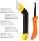 Pro Grout Scraping Rake Tool, Plastic Saw Knife With 5 Extra Replacement Accessories, Remover Tile Hand Saw Angled Clean Tool for Tile Cleaning