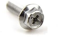 30 pz/lotto M4 M5 M6 Esagonale Croce Bullone Flangiato Viti In Acciaio Inox A Testa Esagonale Bulloni Esagonali 304 (Color : 10mm, Size : M5)