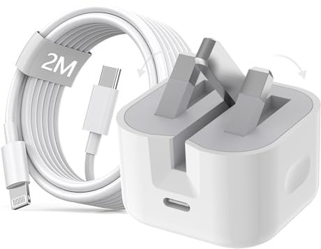 iPhone USB C Fast Charger - MFi Certified PD 20W 3.0 with 2M USB C Cable for iPhone 14/14 Plus/14 Pro Max/13/12/11/XS/XR/XS/8, iPad, AirPods