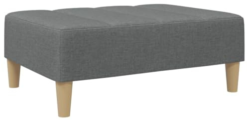 vidaXL Fußhocker Dunkelgrau 77x55x31 cm Stoff