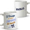 LolaPix Regalo jubilacion hombre. Taza personalizada. Tazas de cafe. Regalos compañeros de trabajo. Detalles compañeros de trabajo. Taza cerámica 330 ml.