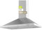 EVVO Campana Extractora Piramidal CE26 Pyramid, Filtro de Aluminio de 5 Capas, Ancho 90 cm, Potencia 650 m³/h, Luz LED, Filtro de Carbón Activo, 3 Velocidades, Eficiencia Energética A, Acabado Inox