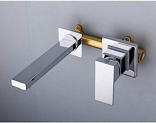 küchenarmaturen, wandmontage, silberfarben, Spiegel, waschbeckenarmatur, waschtischarmaturen, unterputz-waschtischarmaturen-Set, einhandarmaturen