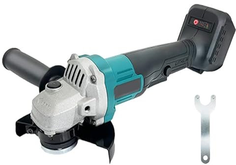 Smerigliatrice Angolare, 125mm Smerigliatrice Elettrica, Sostituzione per Makita Batteria 18V, Smerigliatrici Angolari Senza Cavi Per Molatura/Lucidatura/Taglio(Solo Corpo)