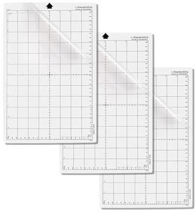 MAEXUS® Schneidematte 8x12 Zoll, 3er Silhouette Portrait Schneidematte Groß, Plotter Schneidematte Plotter Zubehör für Silhouette Cameo