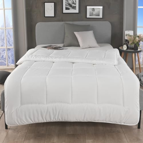 MALIKA Bettdecke 155x220 - Kuschelige Steppbettdecke für alle Jahreszeiten, Steppdecke, Zudecke, Kassettenbett, Schlafdecke - Ideal für erholsamen Schlaf