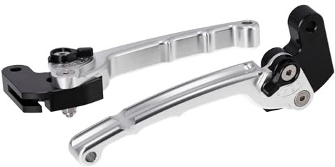 Set: CNC-Handhebel ZT-Tuning für Trommelbremse mit ABE, Alu Natur eloxiert - für Simson