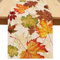 Herbst Tischläufer Küche Tisch Dekoration Wasserdichter und Waschbarer Tischläufer Herbst Tischdecke für Drinnen Urlaub Party Herbstdeko （33x183cm）