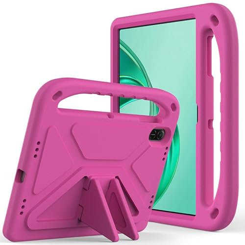 Funda infantil para Honor Pad X8a de 11 pulgadas 2024, espuma EVA, ligera, a prueba de golpes, duradera, funda para tablet con asa, funda para niños, color rosa