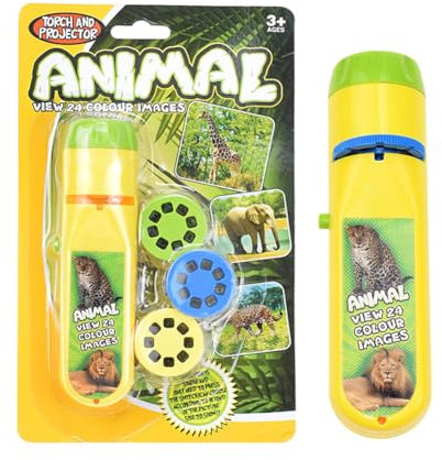WMFASBAG Proyector Linterna Lámpara De Diapositivas con 24 Imágenes Historia Presentación De Diapositivas Proyector Juguetes Ciencia Regalo Educativo para Pared Techo Carpa para Niños A Part