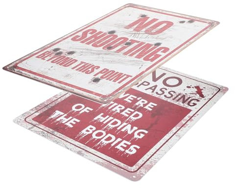 CANIGHT Panneau Davertissement Pour Usage Extérieur Peinture Sur Étain Panneaux Davertissement Pour Jardin Maison