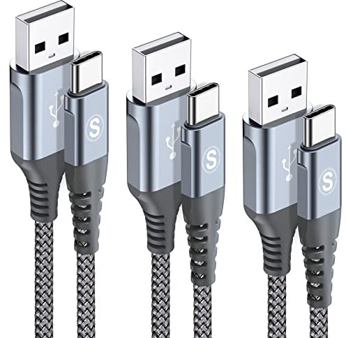 Cavo USB C [3M+2M+1M,Set di 3] Cavo USB Tipo C Ricarica Rapida Nylon Cavo per i Phone 17 16 15 Pro Max Plus Air,Samsung Galaxy S25/S24/S23/S22, so ny Xperia, Hua wei P50/P40,Xiaomi,Google Pixel, LG
