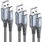 Cable USB C, Cable USB C Charge Rapide [3M+2M+1M/Lot de 3], Fil Chargeur Type C Nylon Tressé pour i Phone 16 15 Pro Max Galaxy S25 S24 S23 S22 S21 S20 Note 20 Huawei P50 Xiaomi LG Pixel