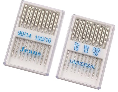 1 Set 70/10 90/14 100/16 Nähmaschinennadel Kugelkopf Regular Point Nähnadel für Jeans u