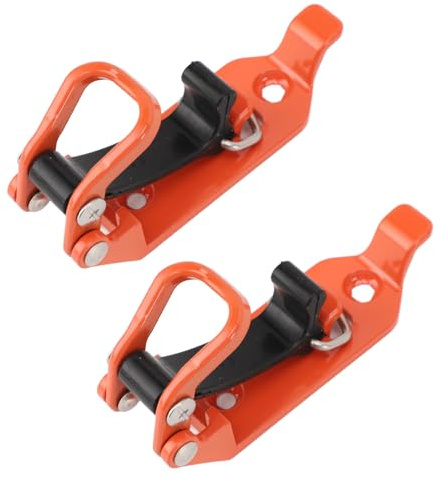 Keenso Sturdy Zinc Alloy Roof Rack Shovel Mount Kit, 2pcs Wall Mount Shovel Holder Clamp for 4x4 Vehicles (Orange)