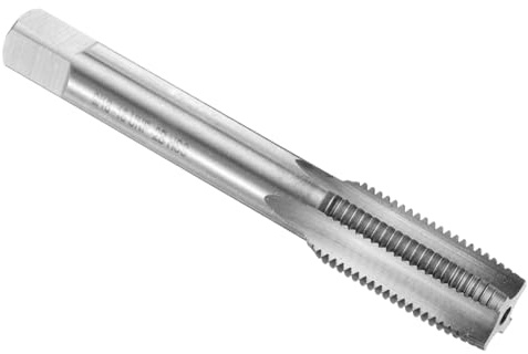 QUARKZMAN Amerikanisches Hand-Gewindebohrer 9/16-18 UNF, HSS6542(M2) Gewindeschneider, Rechtshänder, 4 Gerade Flöten Vorschneider für Gusseisen, Kupfer, Kunststoff