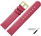 MARBURGER Uhrenarmband 16mm Leder Pink Gold - Montage Set 7611644000220
