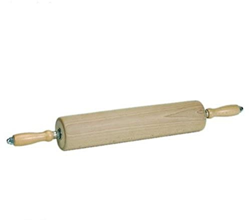 Rollholz Nudelholz Teigroller ø 90 mm Walzenlänge 35 cm Gesamtlänge 63 cm mit Edelstahlkugellager