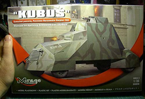 Mirage Hobby 355026, 1:35 scale, KUBUS (Winnie) the armored car - August 1944 Warsaw Uprising, plastic model kit