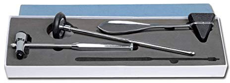 Gima - Kit Neurologico 3 Martelli: Martello Taylor, Martello Buck, Martello Babinsky, Senza Lattice, in Metallo, Dispositivo medico Classe I
