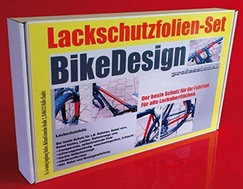 is-tuning Lackschutzfolien Set transparent für Fahrrad Bike, 23 Teile Lackschutz Steinschlagschutz Rahmenschutz