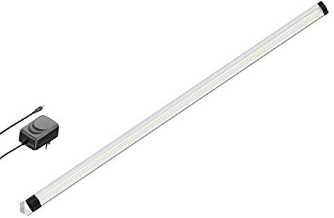 parlat LED Unterbau-Leuchte SIRIS, Eckmontage, flach, 90cm, 963lm, warm-weiß