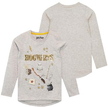 Harry Potter Girls Hogwarts Long Sleeve Top Grey Age 4 to 5 Years