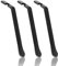 CZ Store Fahrrad-Reifenheber | 3er-Set Fahrrad-Montiereisen mit Hakenende, solides Edelstahl-Werkzeug - Reparatur- & Wartungszubehör für BMX, MTB - Schwarz